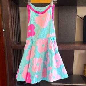 Jacadi Pink and Blue Floral Kids Dress
